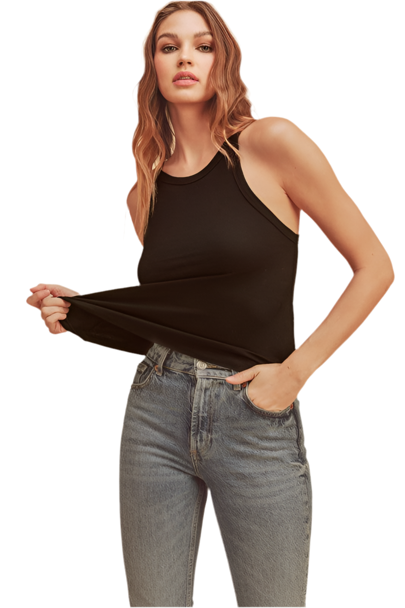 Women Lightweight Ribbed Tank