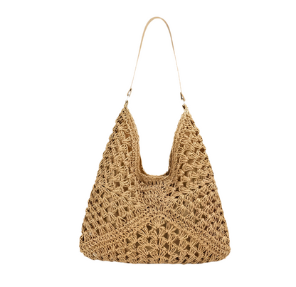 Boho Woven Crossbody Tote Bag