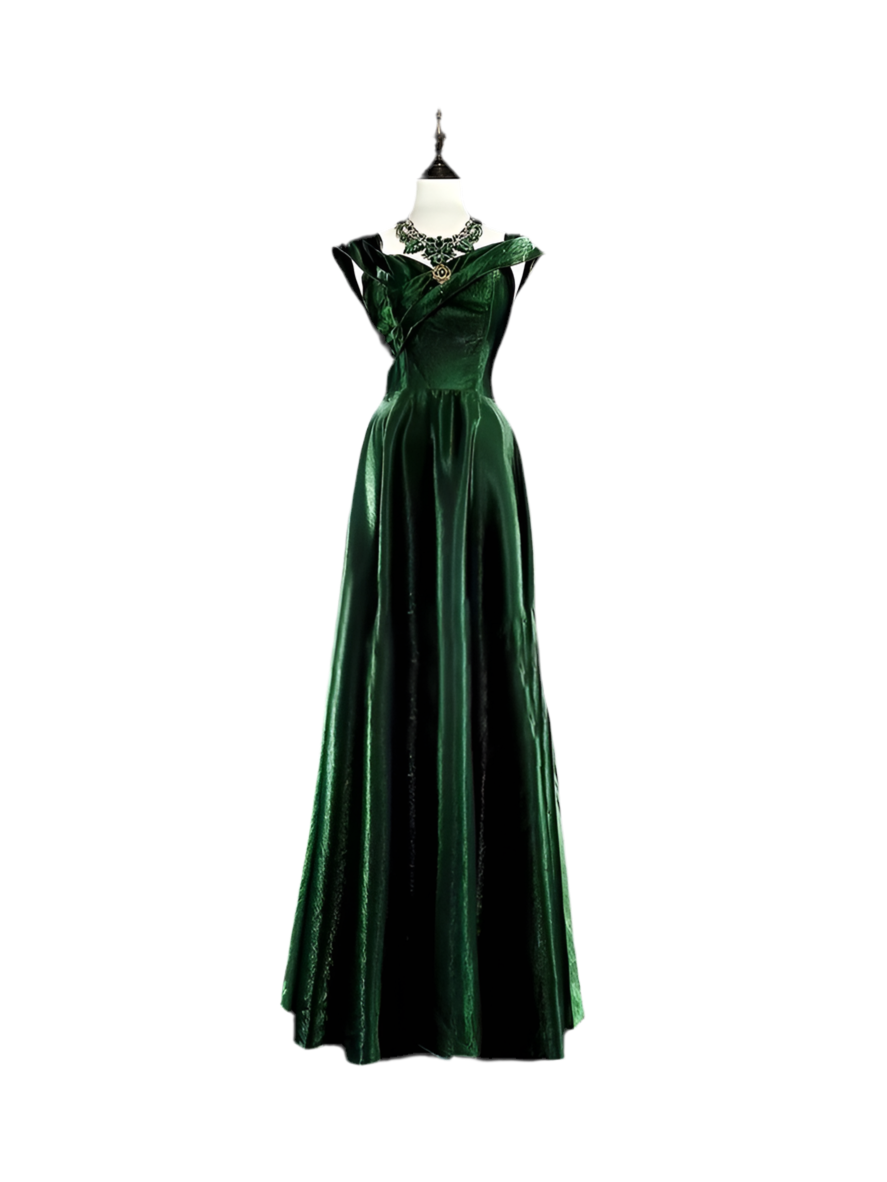 RoyalGreen Velvet Gown