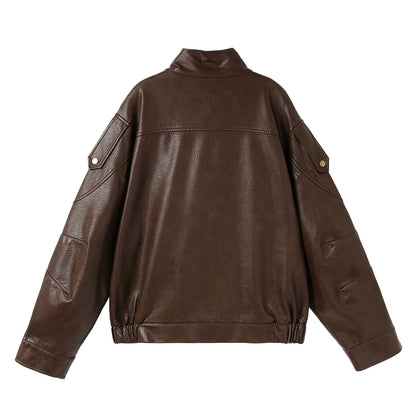 Urban Sculpt Asymmetry Leather Jacket