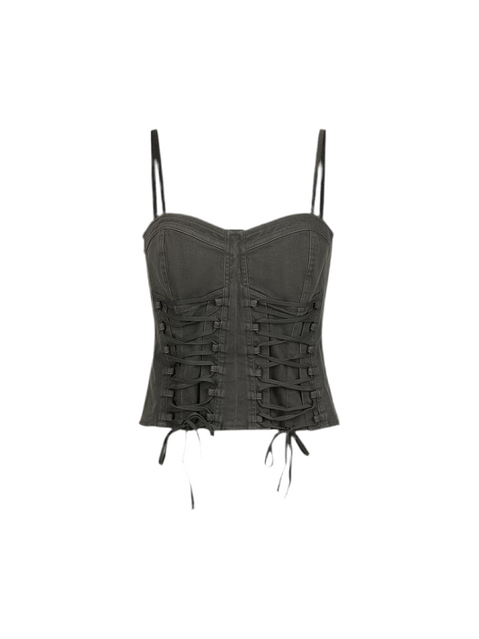 Strappy Zipper Street Top
