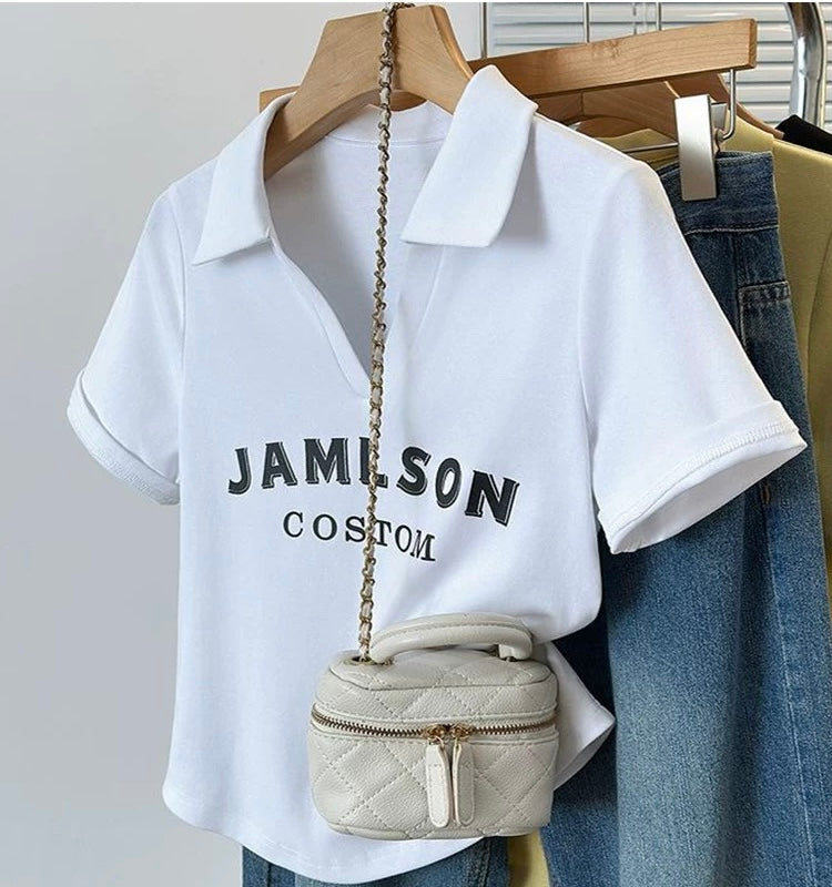 Casual Summer Polo T-Shirt for Women