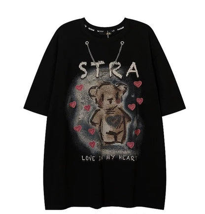 Heartcore Teddy Street Graphic Tee