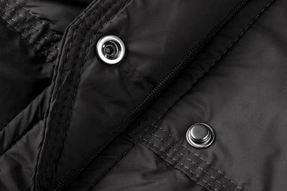 Cropped Hooded Puffer Winter Jacket