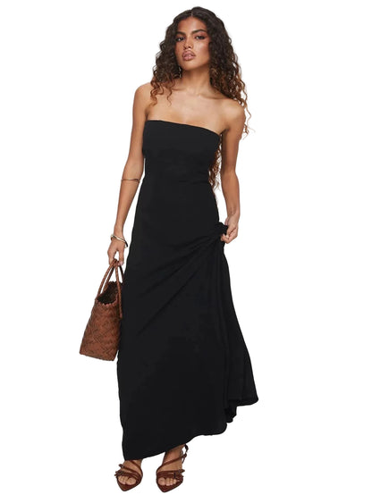 Élan Strapless Sculpted Maxi Dress