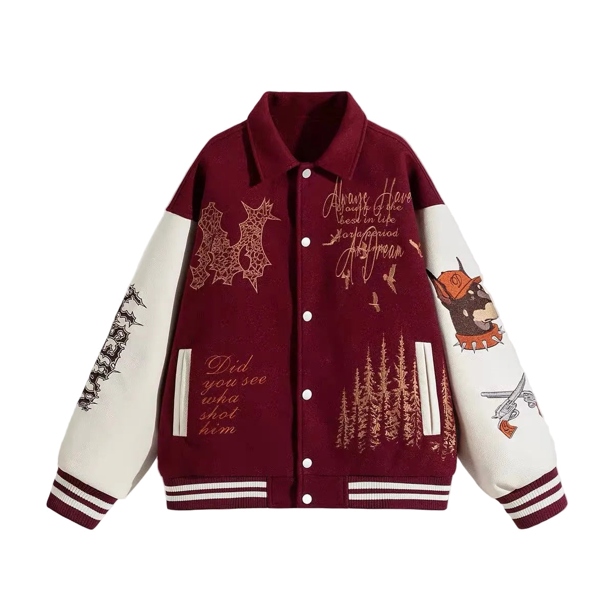 Vintage Embroidered Varsity Jacket