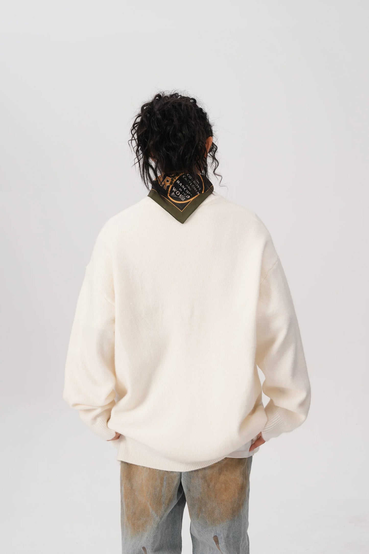 Rustic Ember Oversized Knit Sweater
