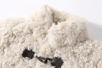 Women’s Lamb Wool Plush Short Jacket