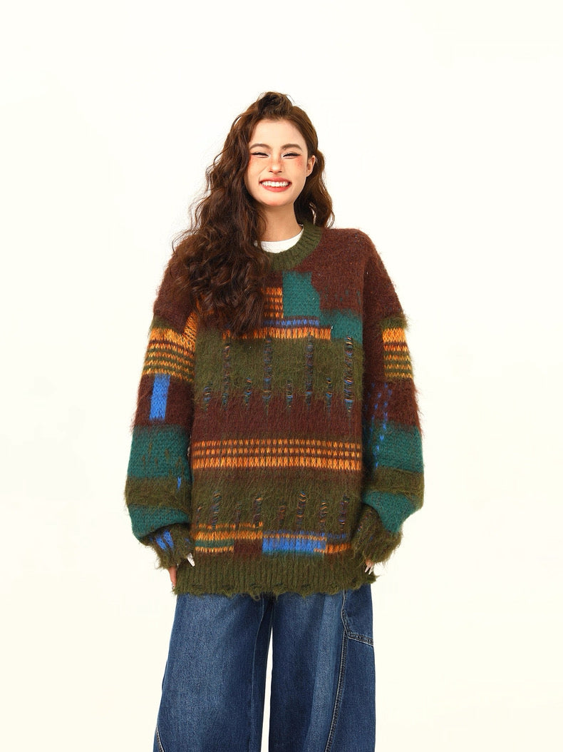 Cozy Nomad Vintage Knit Sweater