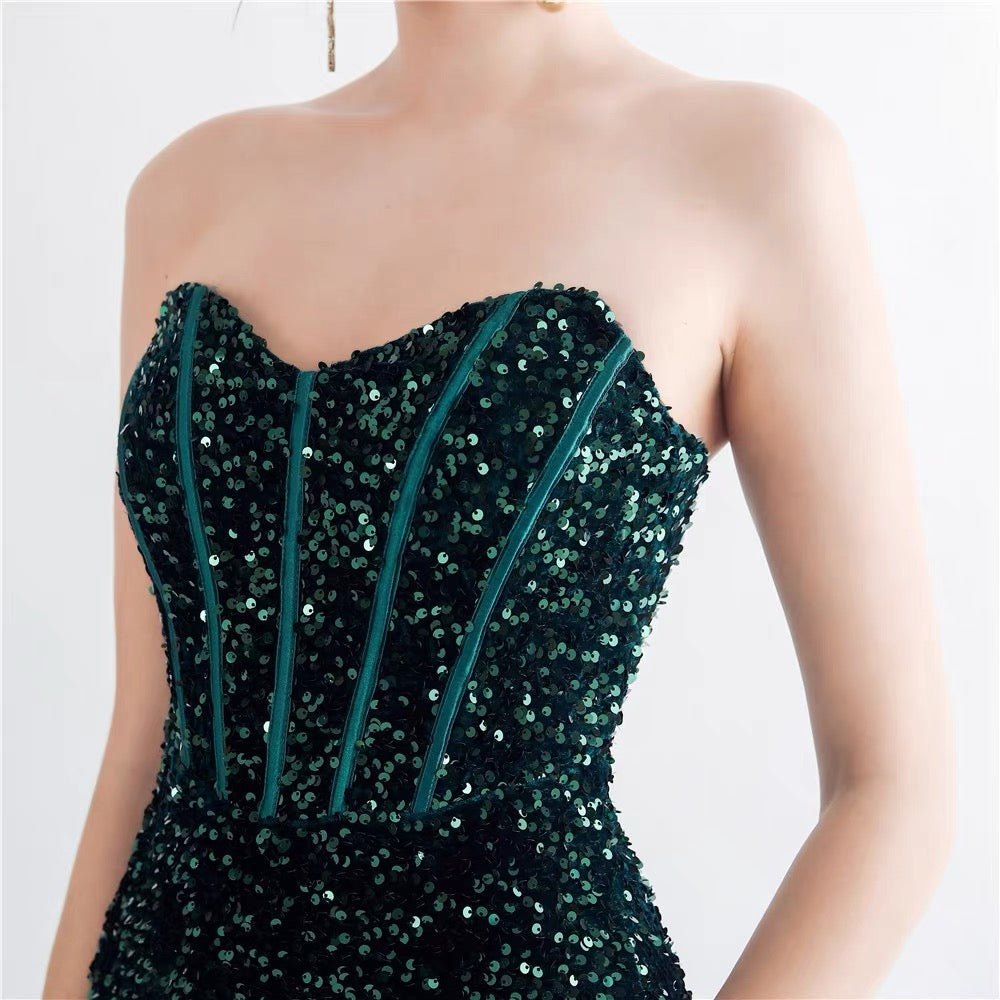 Twilight Glow Sequin Fishtail Dress