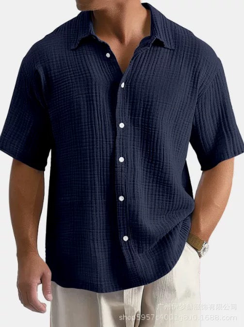 Textured Resort Button Down Shirt