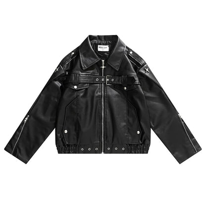 Midnight Star Metal-Edge Moto Jacket