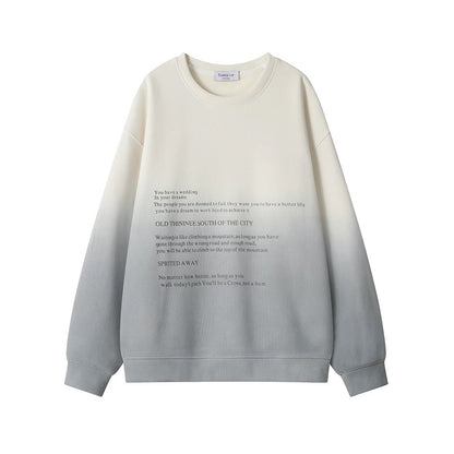 Thickened Letter Print Winter Sweatshirt  for Women