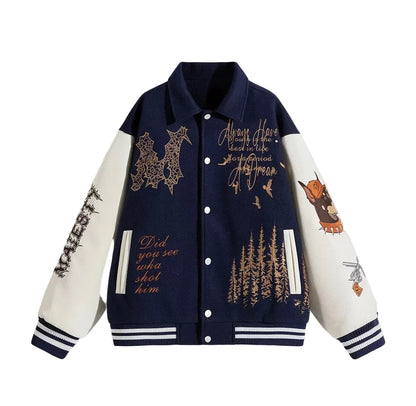 Vintage Embroidered Varsity Jacket