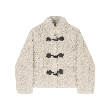 Women’s Lamb Wool Plush Short Jacket
