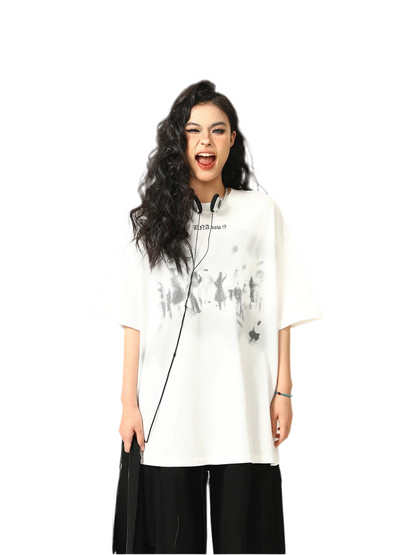 Urban Alien Graphic Oversized Tee