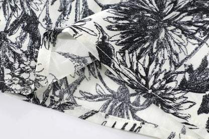 Retro Floral A-Line Summer Pocket Slip Dress