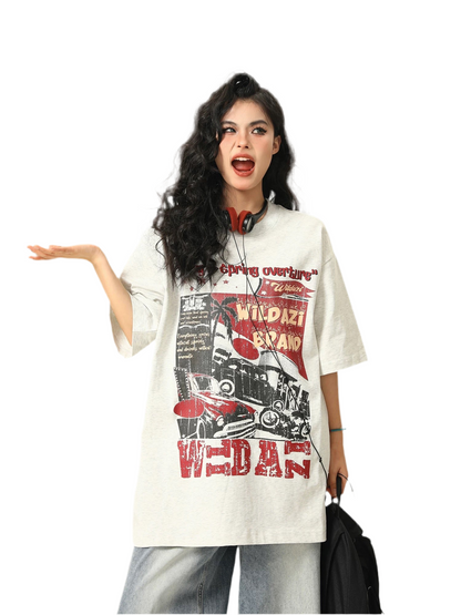 WildAzi Edgy Punk Rock Graphic Tee