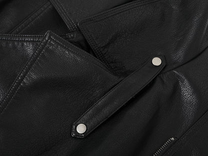 Café Noir Vintage Lapel Moto Jacket