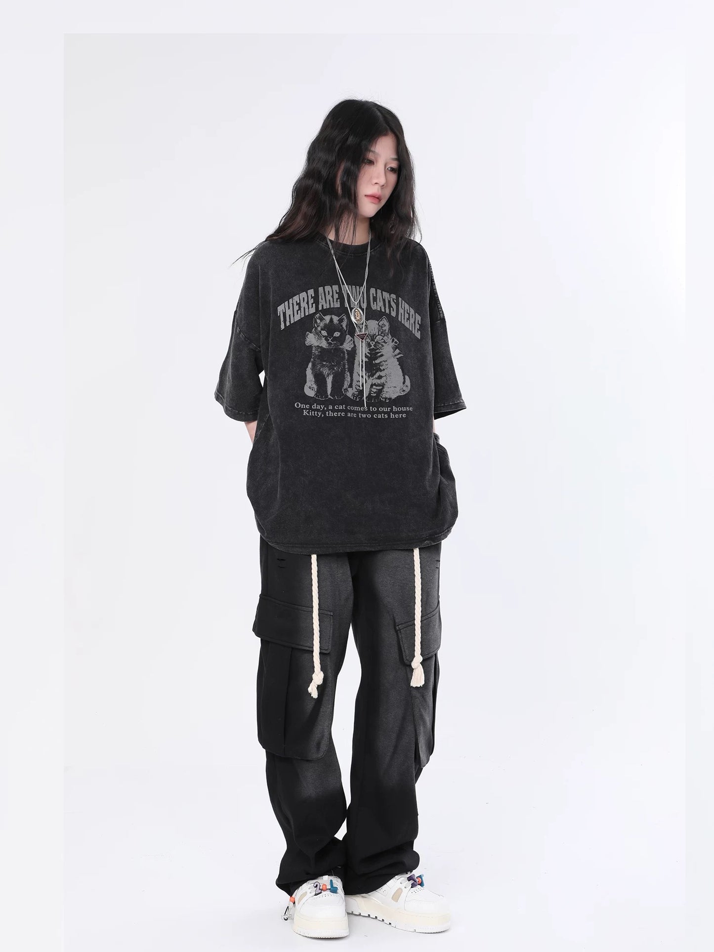 Midnight Prowl Vintage Cat Tee