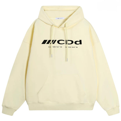 Compass Mark Modern Street Hoodie
