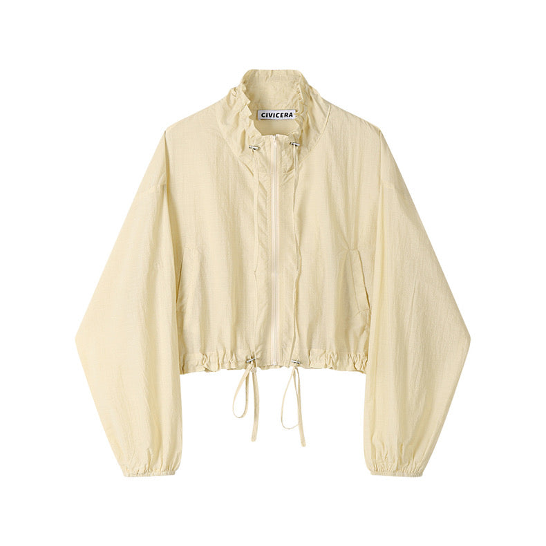 Ruffled Edge Lightweight Summer Jacket