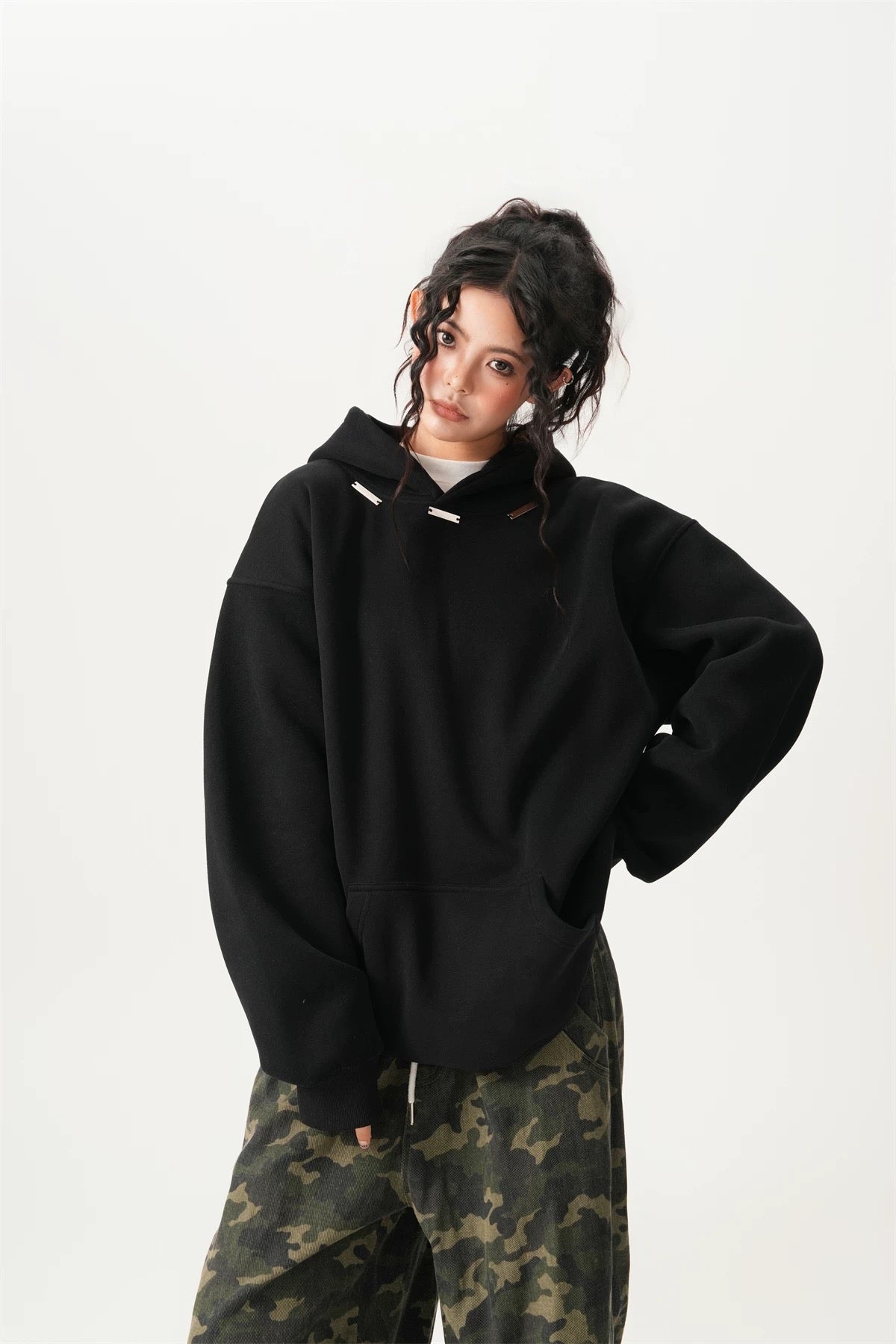 Street Luxe Slouchy Loose Hoodie