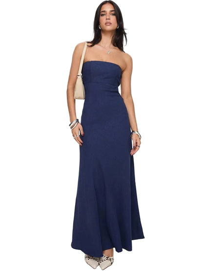 Élan Strapless Sculpted Maxi Dress