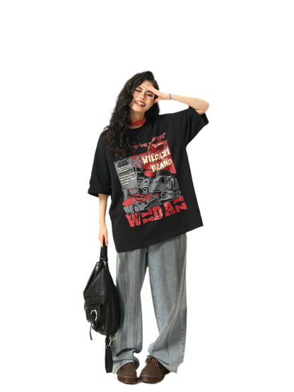 WildAzi Edgy Punk Rock Graphic Tee