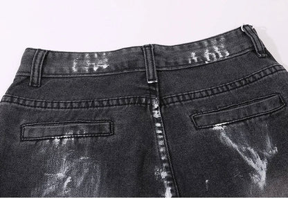 High-Street Graffiti Cargo Jeans