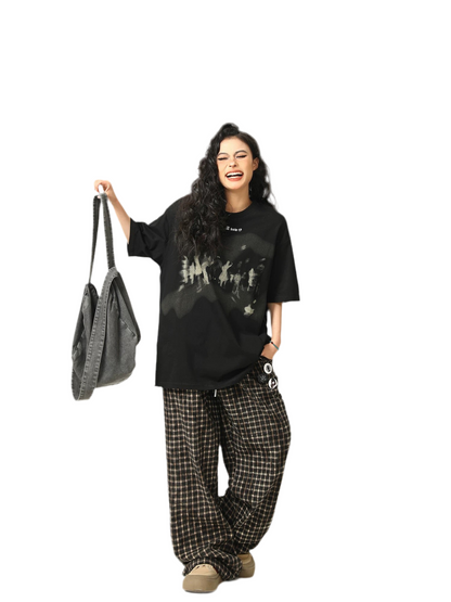 Urban Alien Graphic Oversized Tee