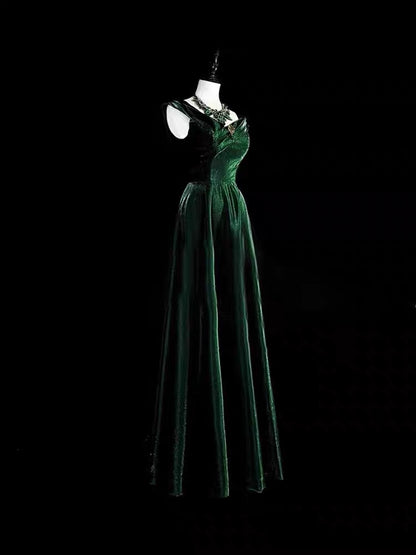 RoyalGreen Velvet Gown