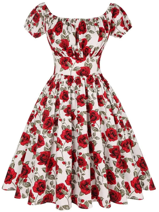 Rockabilly Women Swing Dress, Party Dresses- 50s 60s - blue yonderz