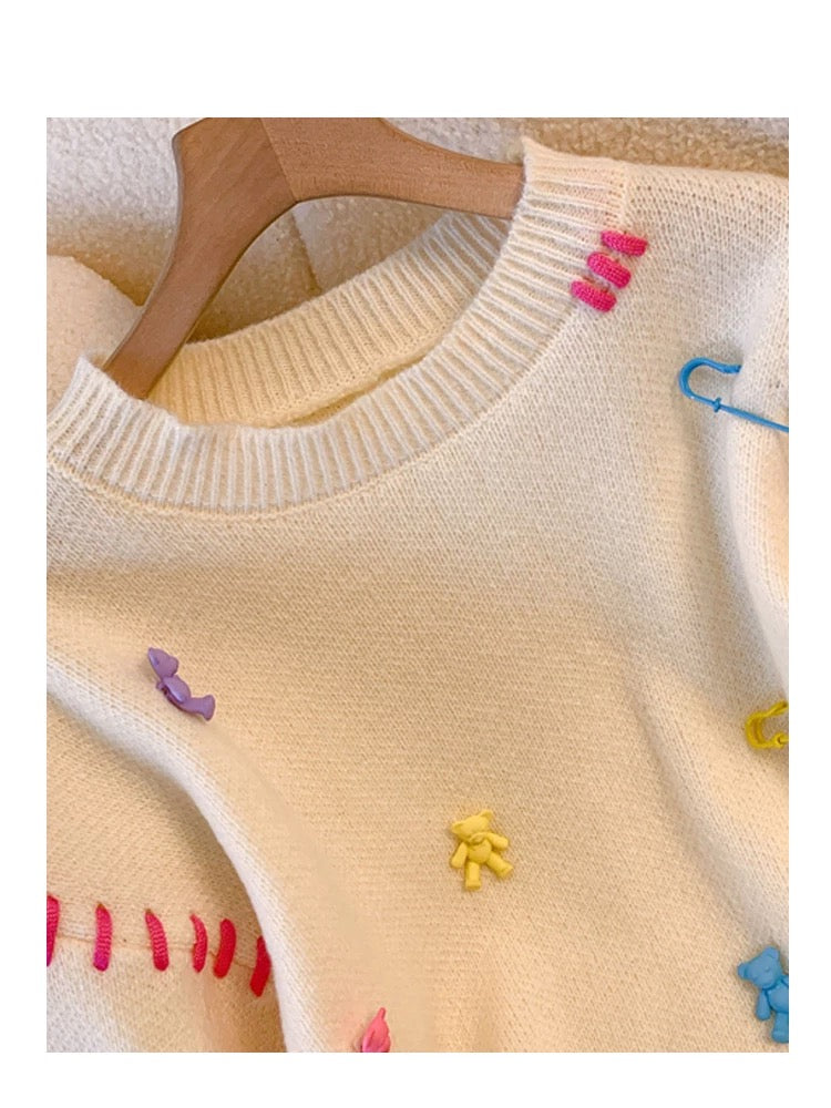 Whimsical Knit Sweater for Women