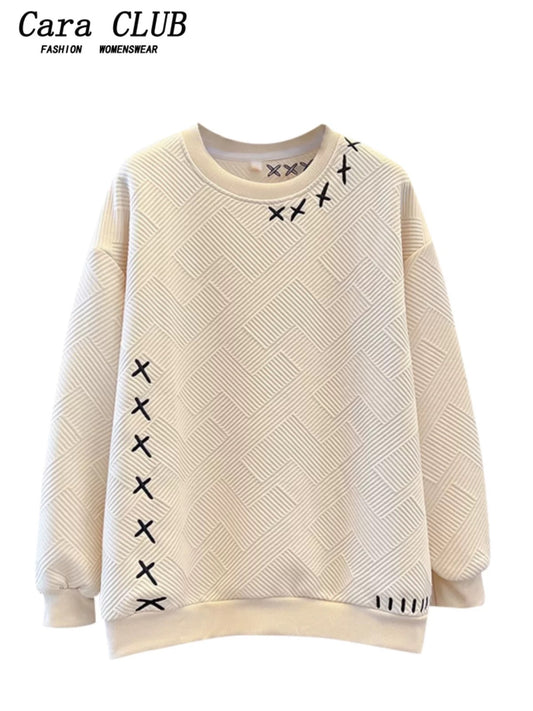 Cozy Knit Embroidered Sweater