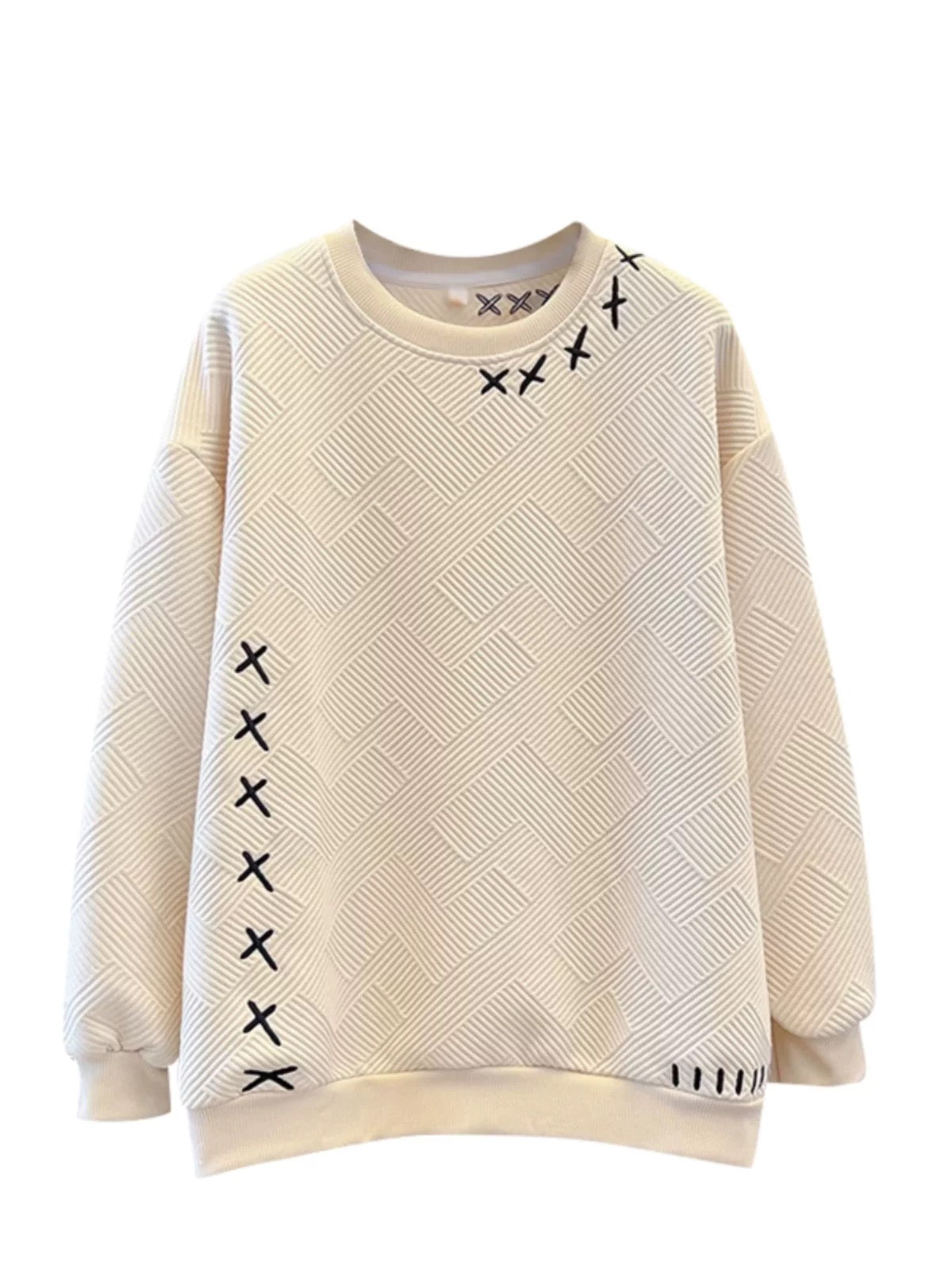 Cozy Knit Embroidered Sweater