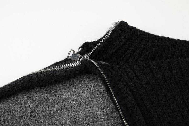 Loose Turtleneck Zipper Hoodie