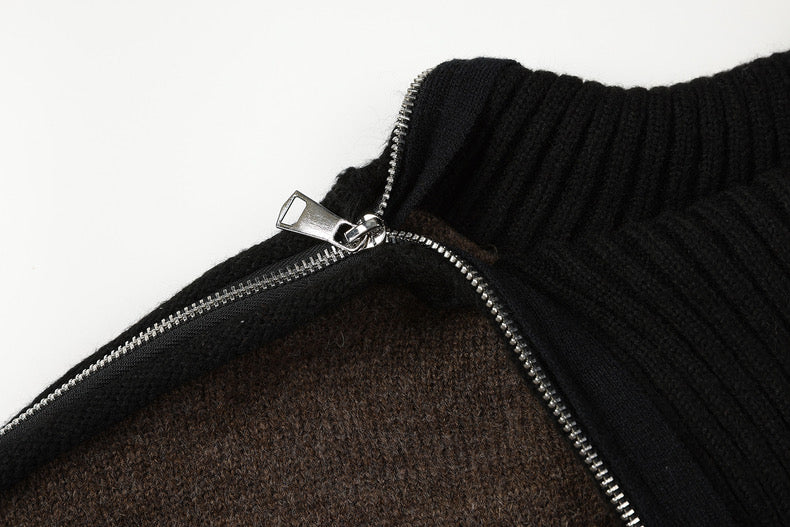 Loose Turtleneck Zipper Hoodie