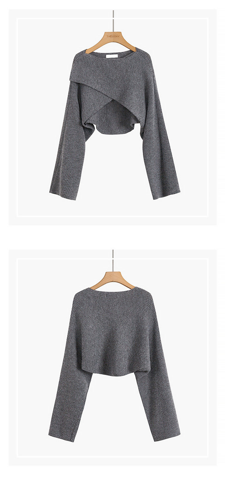 Women Chic Irregular Hem Knit Sweater