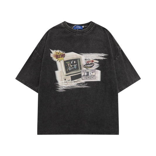 Vintage Broadcast Washed Oversized Tee