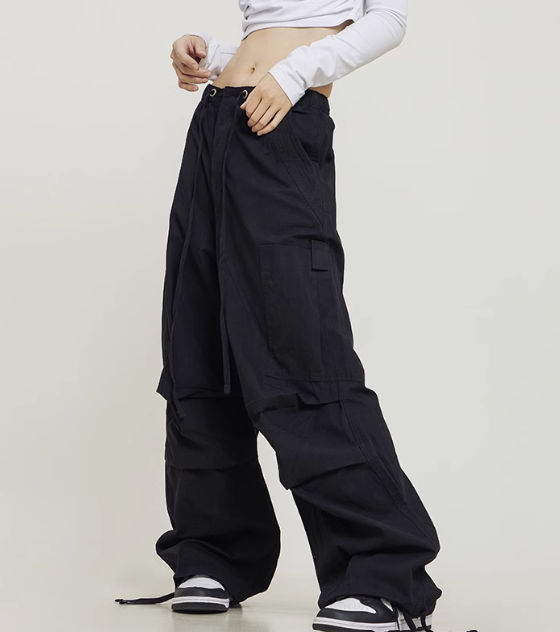 Wide-Leg Overalls | Loose Straight Casual Pants