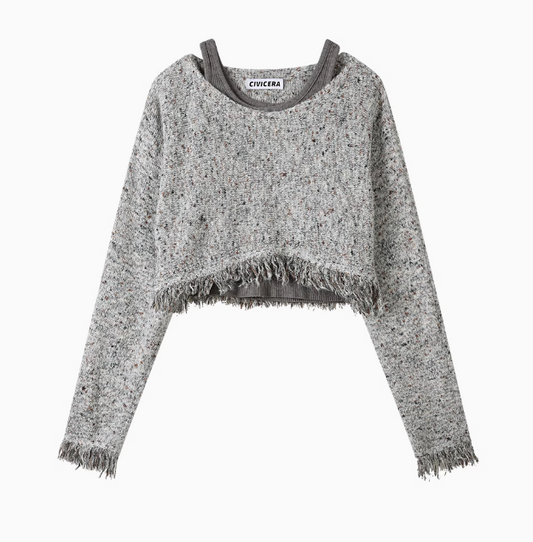 CIVICERA Tassel Two-Piece Knitted Sweater