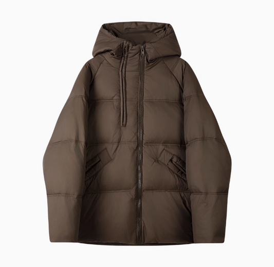 Stylish Winter Hooded Down Jacket - Warm and Lightweight Women's Coat