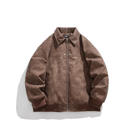 Men's Premium Faux Suede Bomber Jacket – Stylish, Soft, and Comfortable | Available in M to 3XL