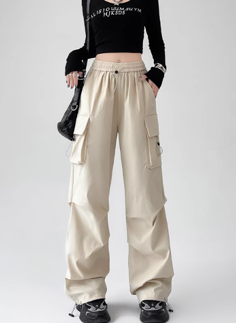 Women’s Casual Cargo Pants | Relaxed Fit Utility Trousers