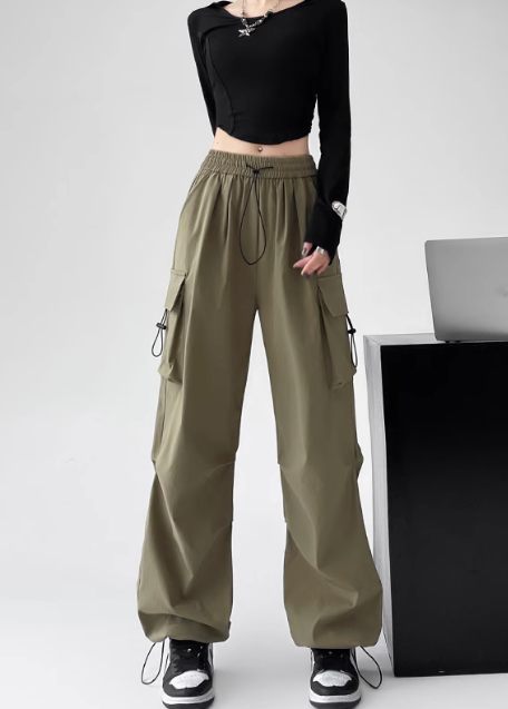 Women’s Casual Cargo Pants | Relaxed Fit Utility Trousers