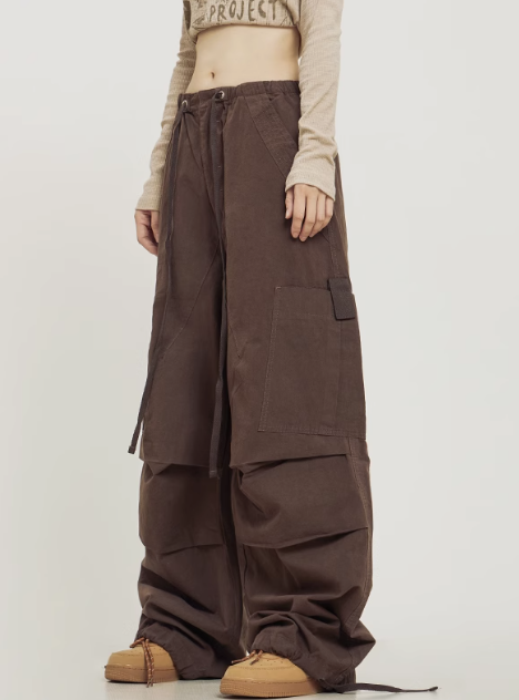 Wide-Leg Overalls | Loose Straight Casual Pants