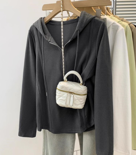 Women's Oversized Hooded Straight Shoulder Sweater