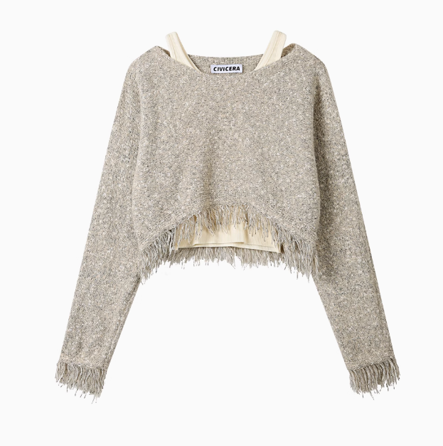 CIVICERA Tassel Two-Piece Knitted Sweater