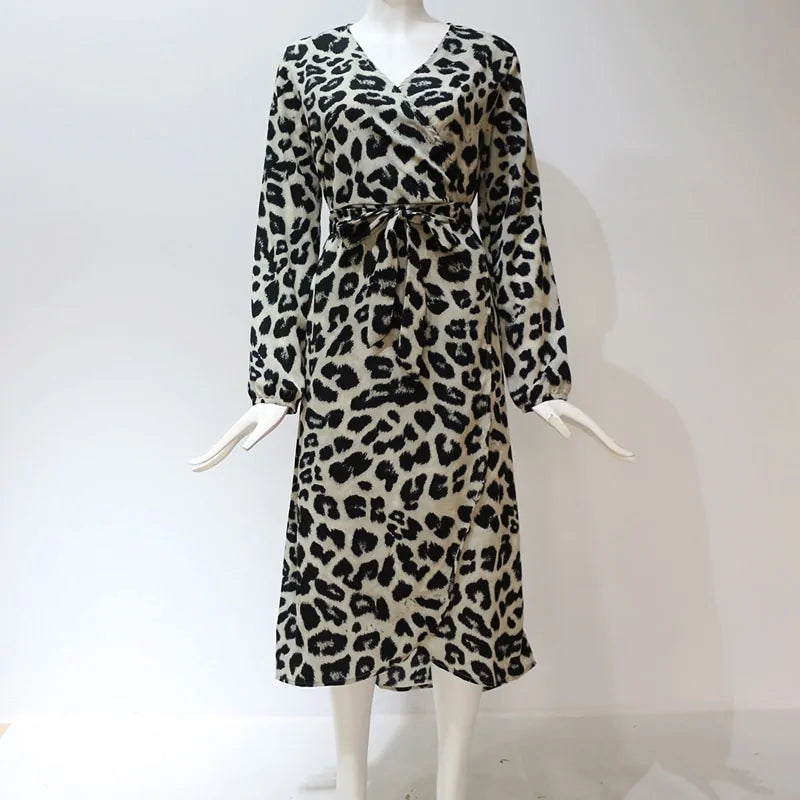 Leopard Dress - blue yonderz